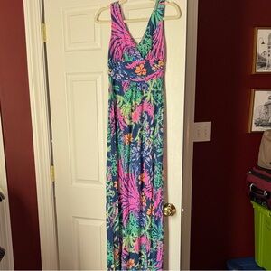Lilly Pulitzer Pink and Blue Women’s maxi dress